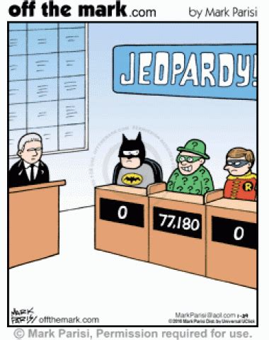 Cartoon Jeopardy .